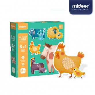 mideer Trò chơi giải đố đầu tiên của tôi Animal Farm MD3012-1