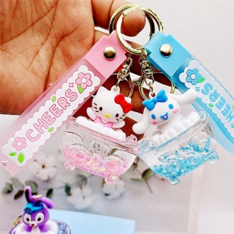 Móc khóa bể bơi Sanrio Cinnamoroll Kuromi Giai điệu của tôi Hello Kitty