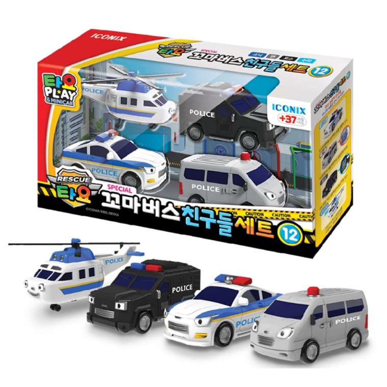 Iconix Tayo Đặc Biệt Little Bus Friends Set 4 Loại 12 (092066)