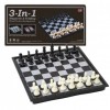 Bàn cờ nam châm gấp gọn (25cmX25cm) Cờ đam Backgammon 3in1