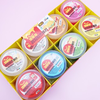 3000 Happi Mill Large Cheese Jelly Slime 8 miếng, 1 hộp