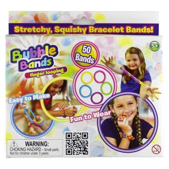 Bộ đồ chơi làm vòng tay bằng dây cao su Iwings Bubble Bands 50