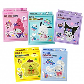 Sanrio chính hãng nhân vật phổ biến sở thích trang sức tranh thêu chữ thập dán DIY xếp hình dán