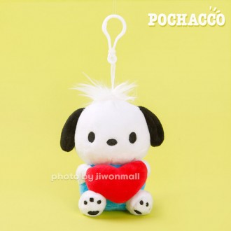 Móc treo túi đồ chơi sang trọng hình trái tim Sanrio Pochacco