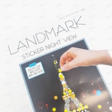 1000 Sticker trang trí cảnh đêm Landmark Play 30 miếng 1 hộp