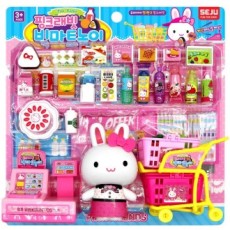 Mart Play House 15000 Play House Seju Thỏ hồng Big Mart Play House Nhà giữ trẻ Mẫu giáo Nhà chơi Nhóm Quà tặng