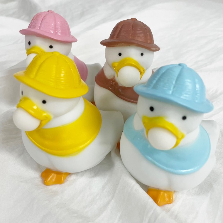 [Giảm giá số lượng có hạn] Duck Bubble Gum Doll Màu mềm ngẫu nhiên 4 loại