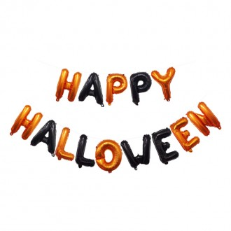 Tiệc Halloween Bóng Bay Chữ Cái Halloween Vui Vẻ DD-09945