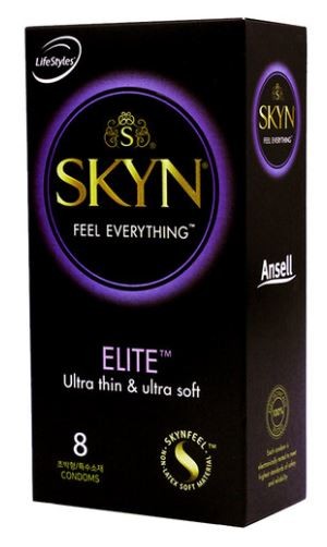 Ansel Skin Elite Ultra Thin 8 miếng, 1 hộp, siêu mỏng