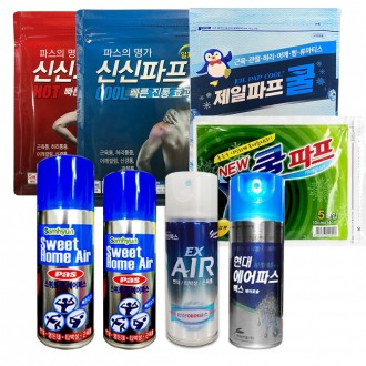 Bộ sưu tập Shinshin Pap Cool Pap Air Paste Stiff Vai Cool/Hot Paste