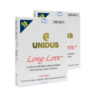 Unidus Long Love 24p 12 miếng 2 hộp Đồ dùng tránh thai Long Love