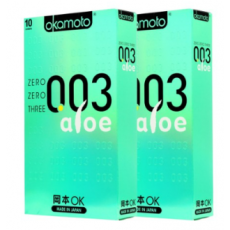 Okamoto Aloe 003 Siêu Mỏng 10 Miếng 2 Hộp Đồ Dùng Tránh Thai