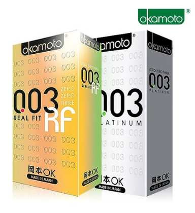 Okamoto 003 Real Fit Platinum Set 20p, 10 cái, 2 hộp