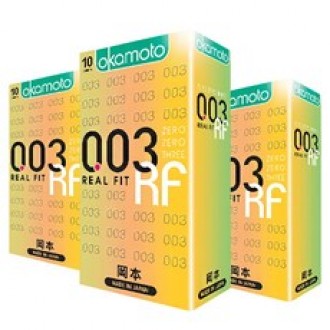 Okamoto 003 Real Fit RF Siêu mỏng 30p 3 hộp 10 miếng