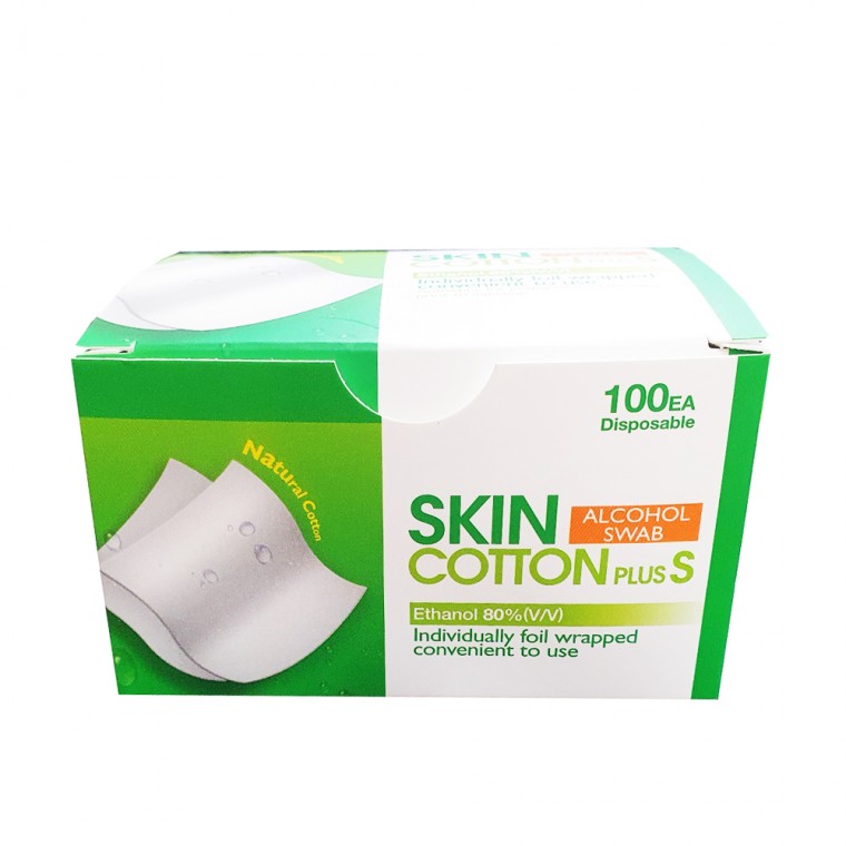 Dược phẩm Sungkwang (Người) Skin Cotton Plus S (Alcohol Swap) 100 tờ x 1