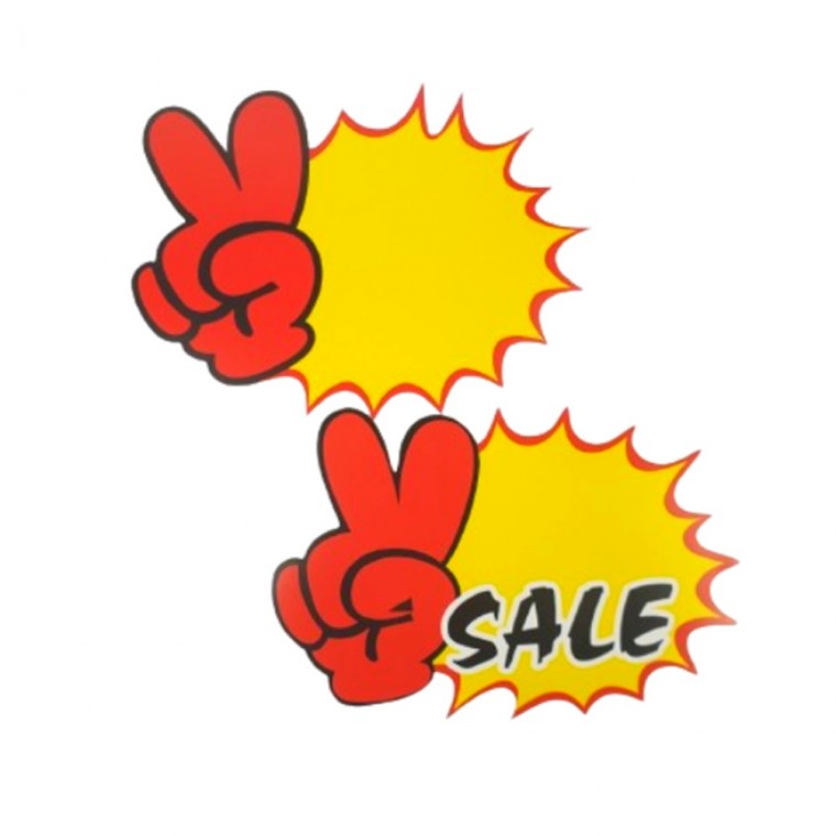 V-SON Show Card Store Sale Card SALE Mart Sự Kiện Sticker POP Viết Tay 20 tờ