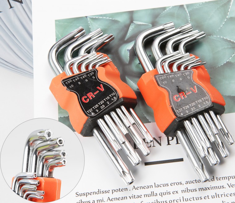 Sửa chữa hộ gia đình Dụng cụ cầm tay ô tô Bộ cờ lê hình sao 9pc 1P