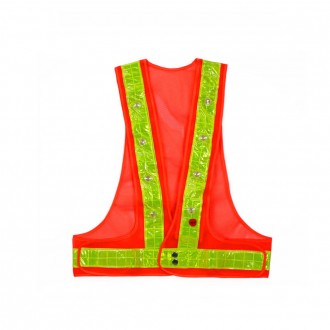 Áo vest an toàn Signalman MR-503 Đèn LED huỳnh quang màu cam