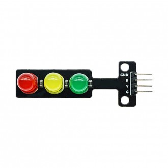 LD-001 Arduino đèn giao thông 8mm LED module giao thông giáo dục mã hóa giáo dục Bộ khung bật tắt đèn pha thanh cảnh báo