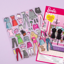 1 Nhãn dán phối hợp Barbie Nhãn dán trang trí búp bê được gửi ngẫu nhiên