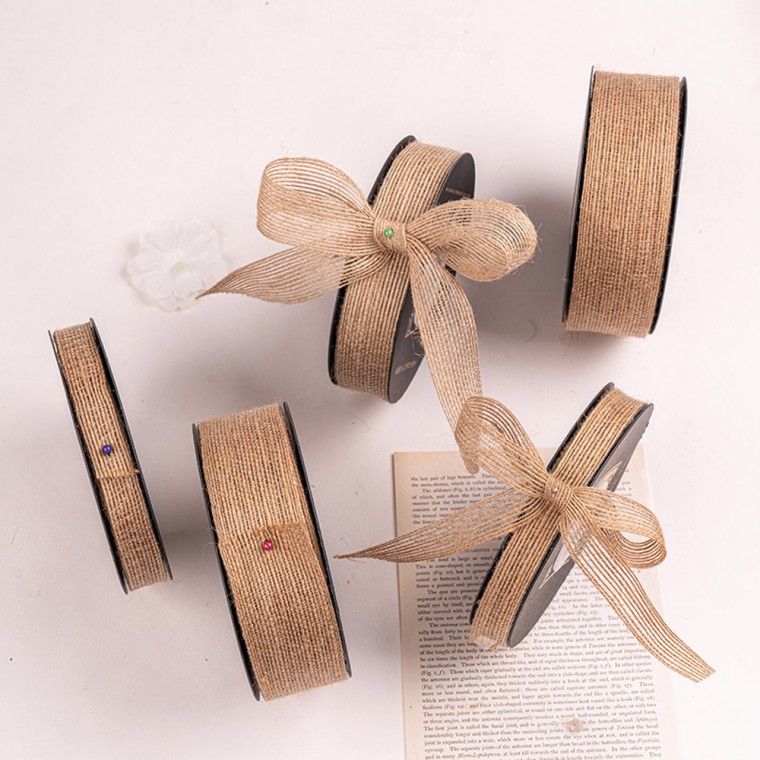 Dây ruy băng gai dầu 3,8cm Ruy băng đóng gói 15 mét