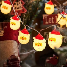 Vòng Hoa IDG Trang Trí Giáng Sinh Hoho Santa LED Vòng Hoa Chiếu Sáng Vòng Hoa Cho Tiệc Giáng Sinh Vòng Hoa Quà Tặng Giáng Sinh
