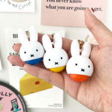 Miffy Móc Khóa Massage Túi Bóng Móc Khóa Móc Chìa Khóa Massage Di Động