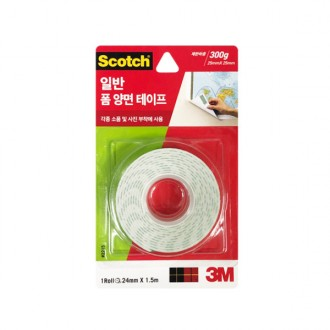 Băng keo hai mặt xốp trơn Scotch 2215 24mm x 1,5m