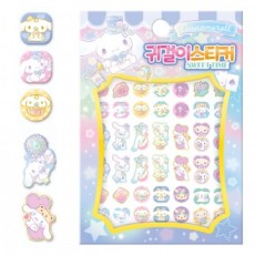 Công ty Văn hóa Haksan Sanrio Nhân vật Cinnamoroll Bông tai Nhãn dán Thời gian ngọt ngào