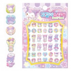 Công ty văn hóa Haksan Sanrio Nhân vật bông tai Kuromi Nhãn dán thời gian ngọt ngào