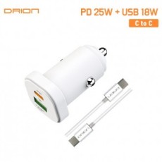 [Hunicase] Drion car PD 25W cực nhanh + Cáp sạc nhanh USB 18W (C+USB) C to C