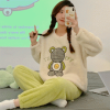 (Công ty TNHH BK) Bộ Pajama sợi nhỏ Alok Bear