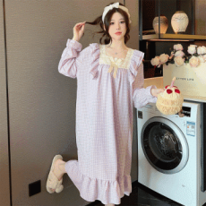 Váy ngủ pijama màu hoa oải hương