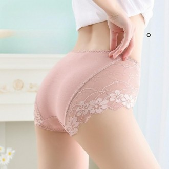 Daedong Thương Mại Nữ Size Lớn Trung Tây Hoa Hồng Vuông Ren Nudie Không Đường Hàng Ngày Quần Lót Pt070