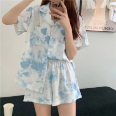 Bộ pyjama nhuộm cà vạt mùa hè