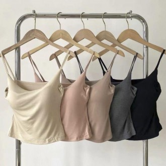 Cổ tròn bó sát áo ba lỗ dây áo ba lỗ bralette nắp áo ngực bên trong nắp áo ba lỗ