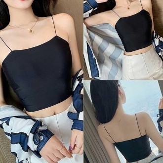 Câu lạc bộ du lịch mùa hè thời trang trơn crop tank top tank top cap tank top bra top có mũ dây đeo và dây đeo không tay thành phố