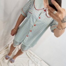 Bộ đồ ngủ Pyjama dành cho nữ Bộ đồ ngủ Pyjama Loose Fit Quà tặng đồ mặc nhà