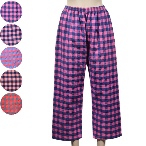 Thoải mái vừa vặn mẫu kẻ sọc 100 cotton pijama 9/4 cho nữ 0017kk