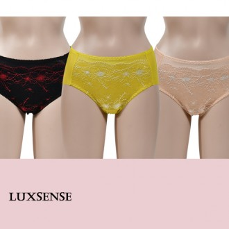 [Luxence]Quần lót maxi tam giác viền ren hoa cho nữ