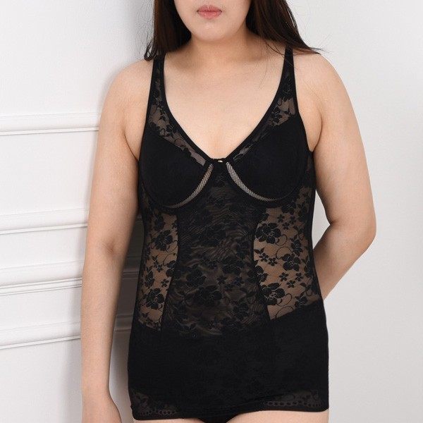 [Luxence]Bộ bodysuit kiểu váy dành cho nữ cỡ lớn cúp B