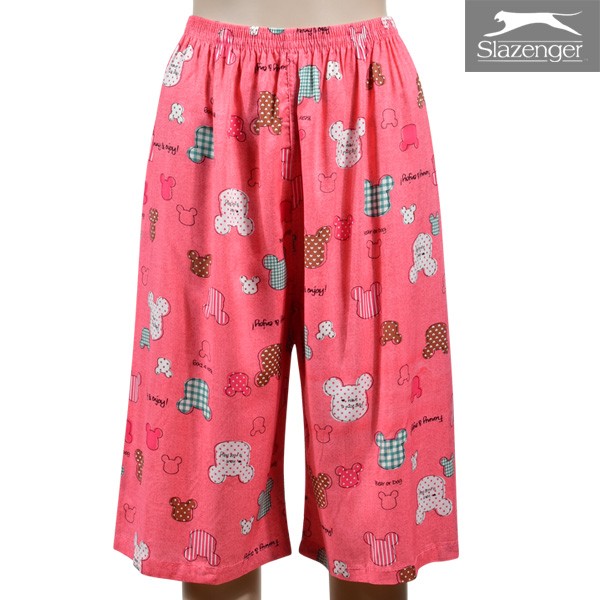 [Slesinger-Pajama] Quần ba lỗ viền sọc nữ thiết kế dễ thương