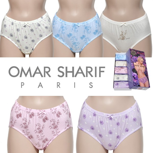 [Omar Sharif] Quần lót maxi nữ cotton nguyên chất vườn hoa 5 chiếc