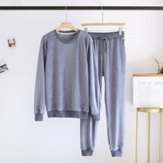 Lông cừu co giãn cho cặp đôi Bộ đồ ngủ Bộ đồ ngủ Đồ ngủ Homewear Bộ đồ ngủ lông thú