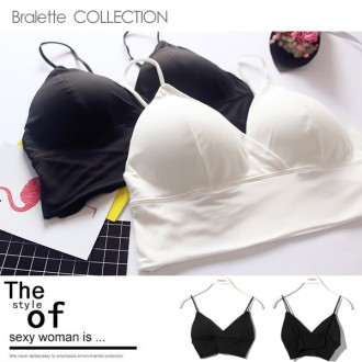 Nữ Cổ Chữ V thoải mái Modal Bralette dây bể áo ngực không tay đầu bể mùa hè quần lót bên trong quần lót nữ