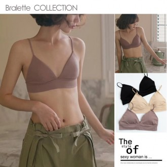 Áo ngực nữ đơn giản và cơ bản không dây áo ngực bralette đồ lót áo ngực không tay hàng đầu nacy quần lót