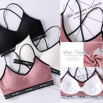 Không Dây Quần Lót Nữ Nữ Viền Áo Ngực BOBO Dải Quần Lót Bralette Dây Bể Không Tay Mùa Hè Quần Lót