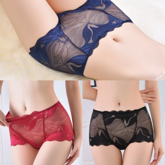 Quần Lót Nữ Quần Lót Nữ Nudie Liền Mạch Không Đường May Lưới Phối Ren Quần Lót Sexy Gợi Cảm Size Lớn 100 PT001