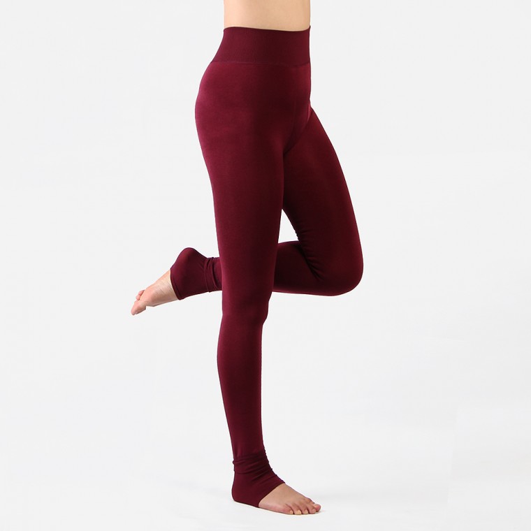 Body thon gọn eo cao thun co giãn thời tiết lạnh quần legging 9 miếng rượu