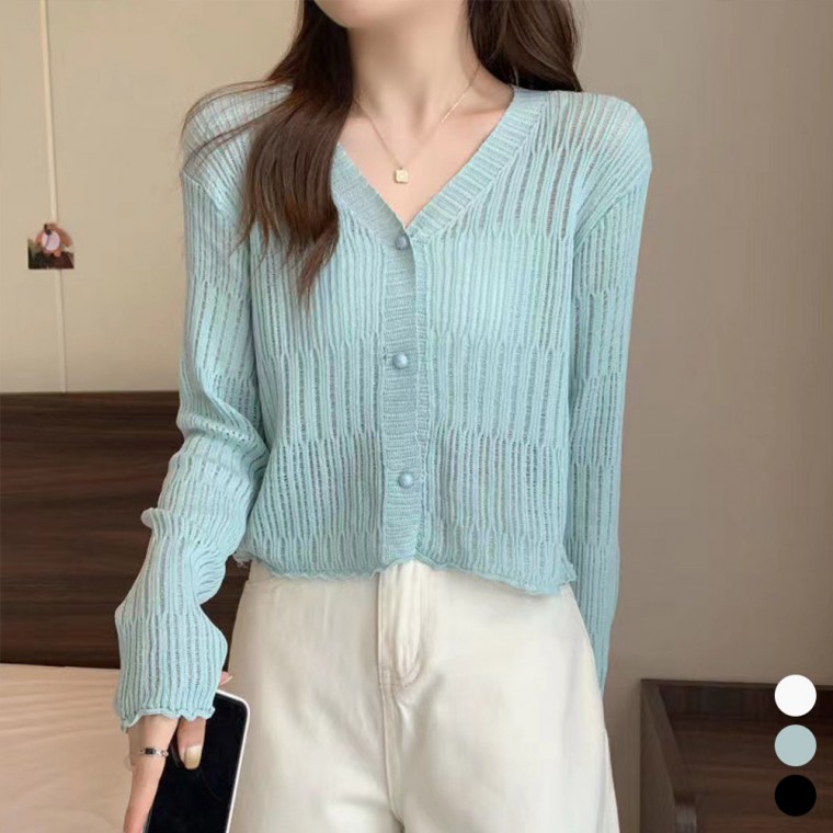 Áo cardigan cổ chữ V mỏng giao mùa LM-0192